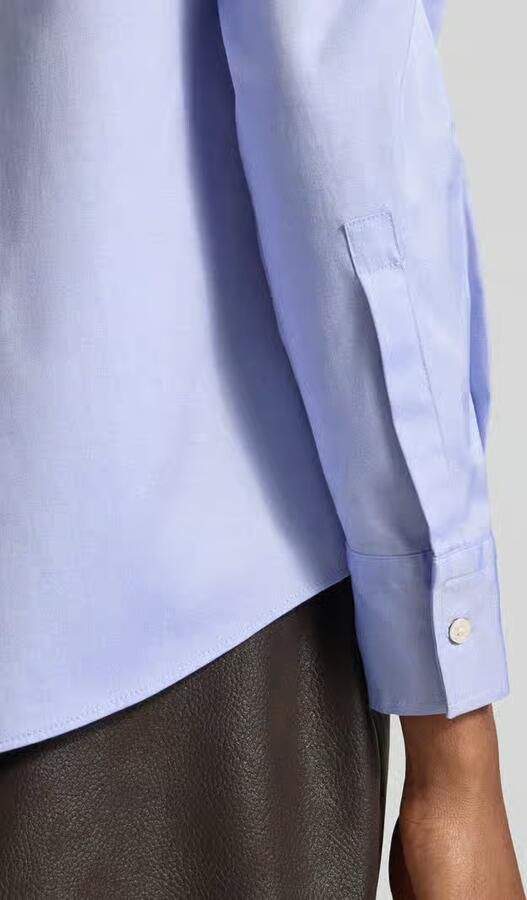 Boss Regular fit blouse met lange mouwen van puur katoen model 'Baisana'