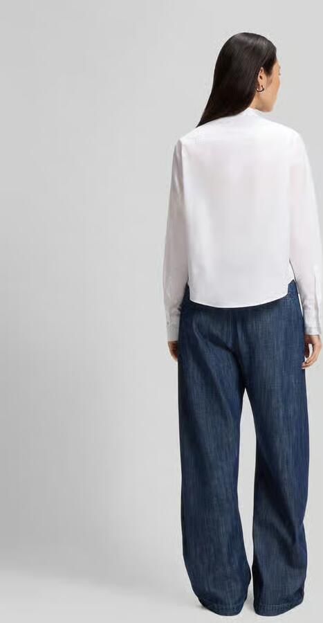 Boss Regular fit blouse met lange mouwen van puur katoen model 'Bertyna_Monday' - Foto 2