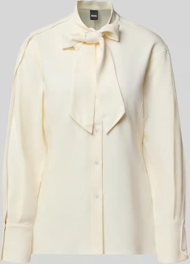 Boss Regular fit blouse met lange mouwen van viscosemix model 'Bonaz'