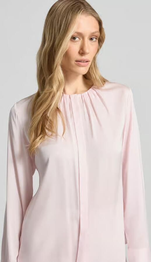 Boss Regular fit blouse met lange mouwen van zijdemix model 'BANORAH'