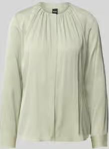 Boss Regular fit blouse met lange mouwen van zijdemix model 'Banorah'