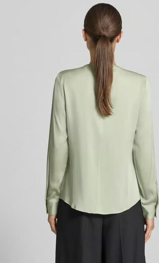 Boss Regular fit blouse met lange mouwen van zijdemix model 'Banorah' - Foto 3