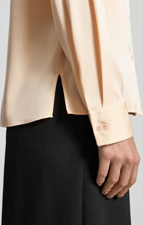 Boss Regular fit blouse met lange mouwen van zijdemix model 'BONYA' - Foto 2