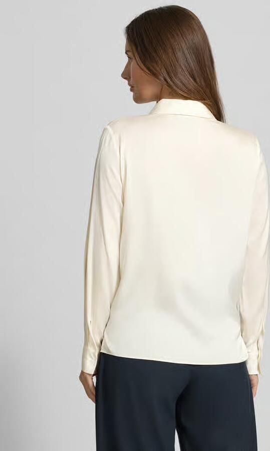 Boss Regular fit blouse met lange mouwen van zijdemix model 'BONYA' - Foto 3