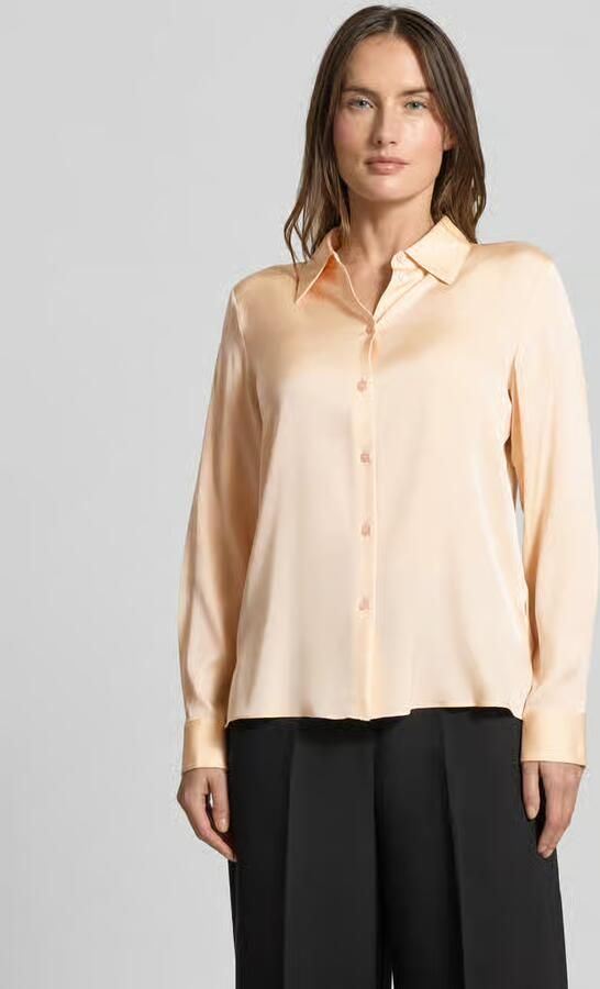 Boss Regular fit blouse met lange mouwen van zijdemix model 'BONYA' - Foto 3