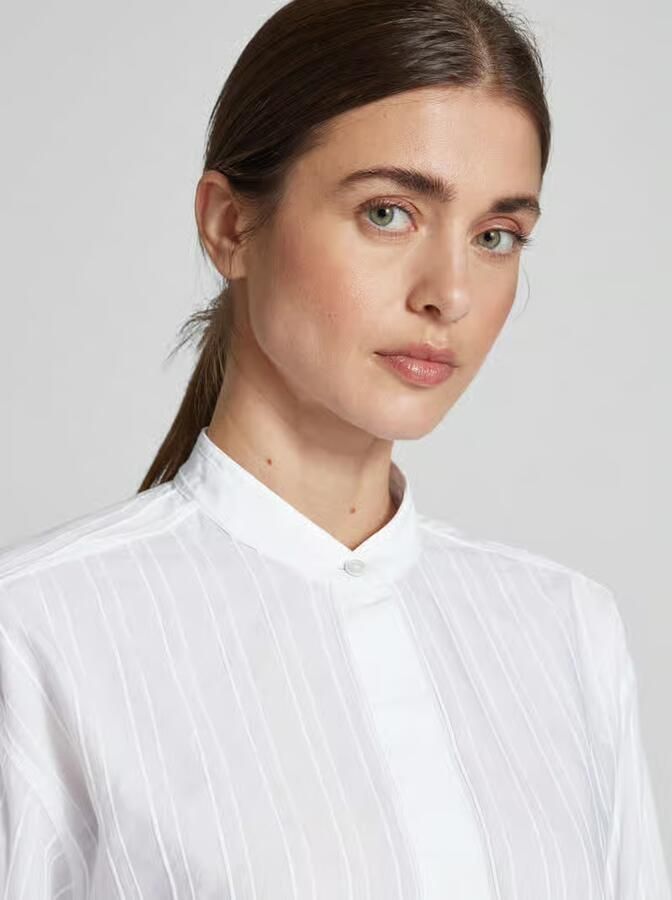 Boss Regular fit blouse met opstaande kraag model 'Brooke_Wednesday'