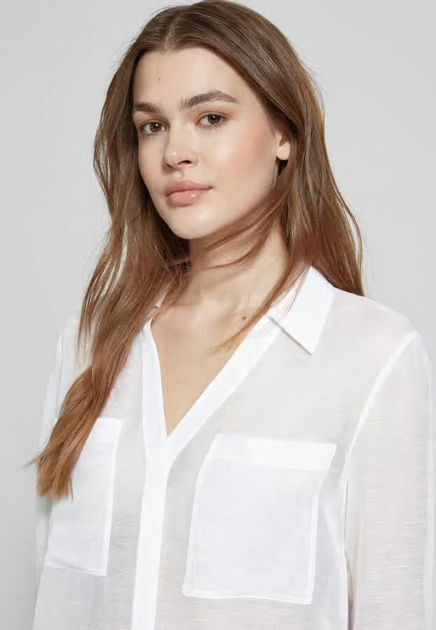 Boss Regular fit blouse van een mix van viscose en linnen model 'Bosala'