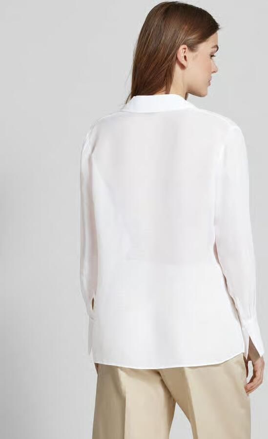 Boss Regular fit blouse van een mix van viscose en linnen model 'Bosala' - Foto 3