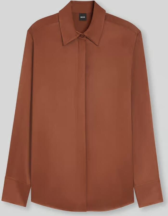Boss regular fit blouse van pure viscose model 'BERUTA2' - Foto 2