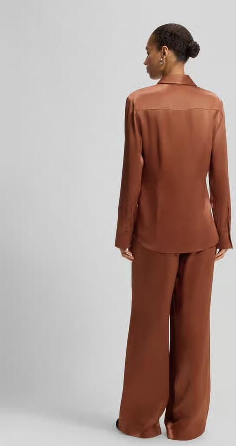 Boss regular fit blouse van pure viscose model 'BERUTA2'