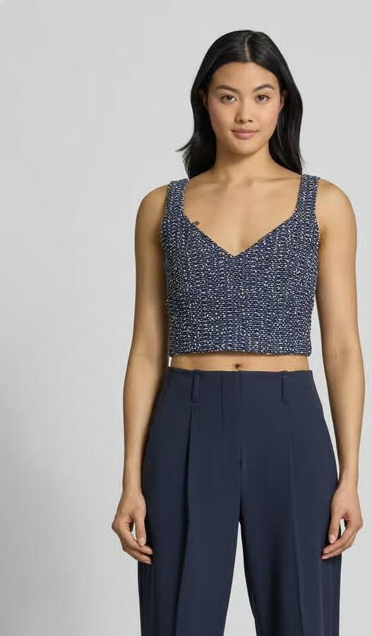 Boss Regular fit blousetop met V-hals model 'Balitar' - Foto 2