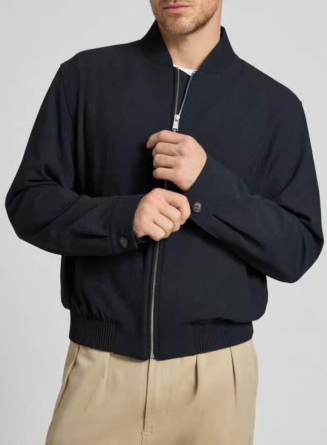 Boss regular fit blouson met baseballkraag model 'H-COMBO'