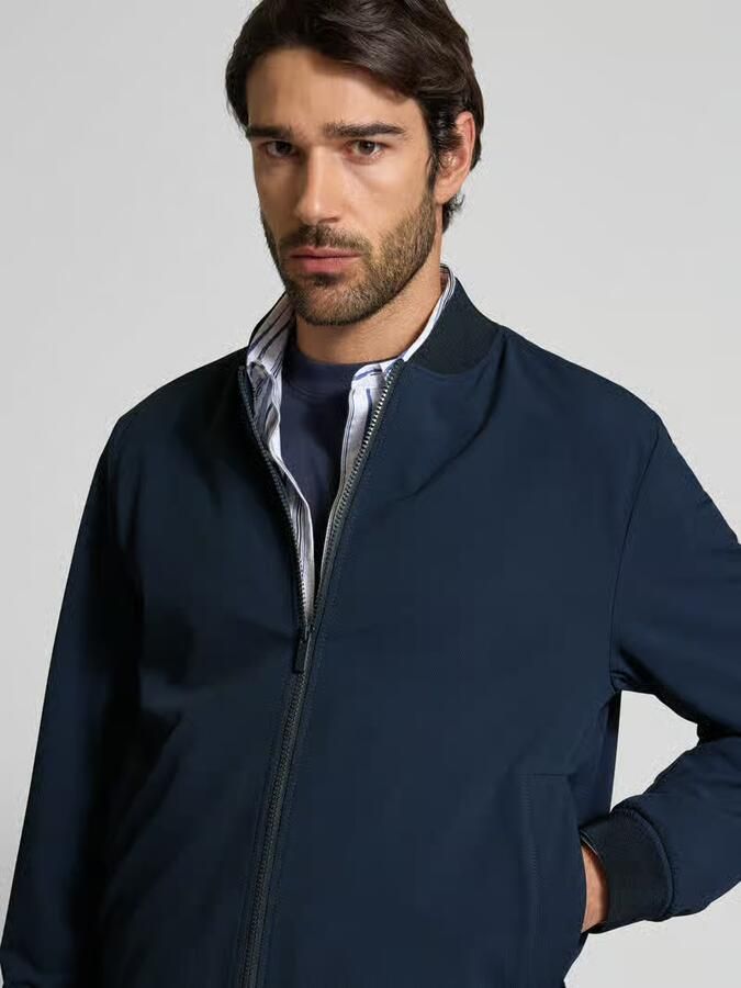 Boss Regular fit blouson met fijne structuur model 'HANRY' - Foto 2