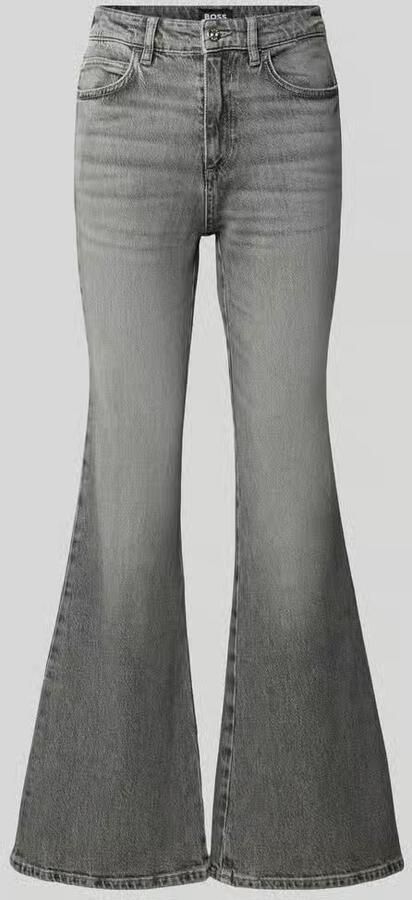 Boss Regular fit bootcut-jeans van katoenmix model 'ROSALYA-FLARE 1.0'