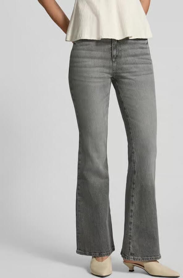 Boss Regular fit bootcut-jeans van katoenmix model 'ROSALYA-FLARE 1.0' - Foto 2