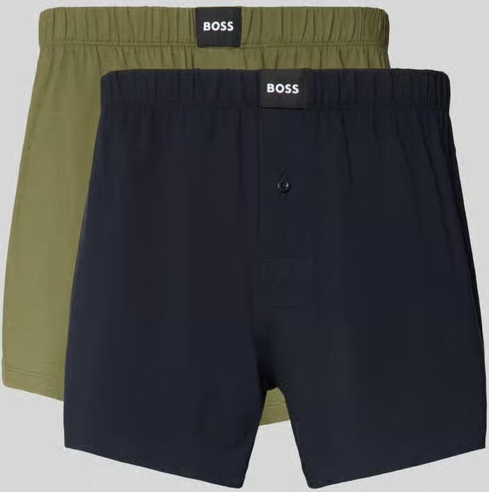 Boss regular fit boxershort uit katoenmix in set van 2 model '2P JERSEY BOXER ' - Foto 2