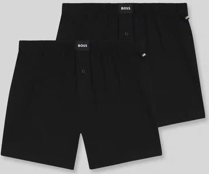 Boss regular fit boxershort van katoenmix model '2P JERSEY BOXER' - Foto 4