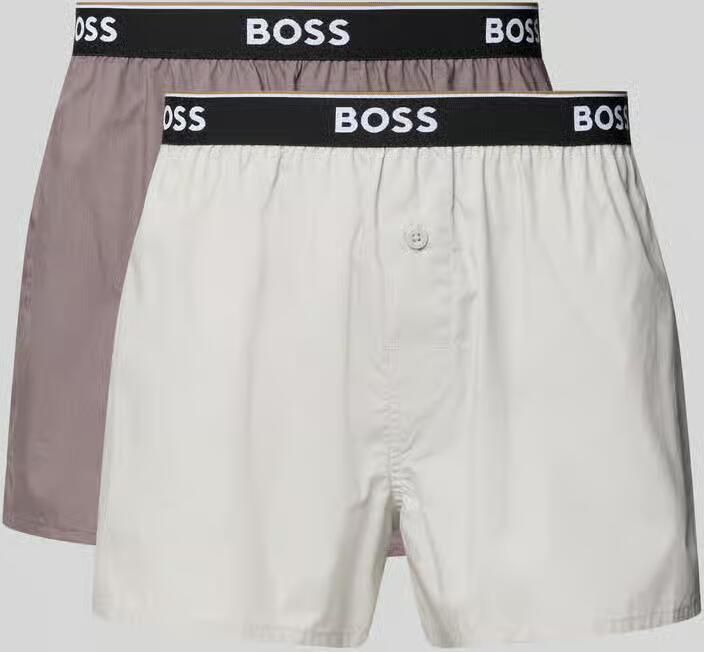 Boss regular fit boxershort van puur katoen in set van 2 model '2P BOXER' - Foto 2
