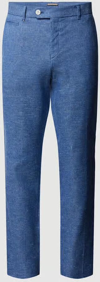 Boss Regular fit broek in gemêleerde look model 'Genius' - Foto 2