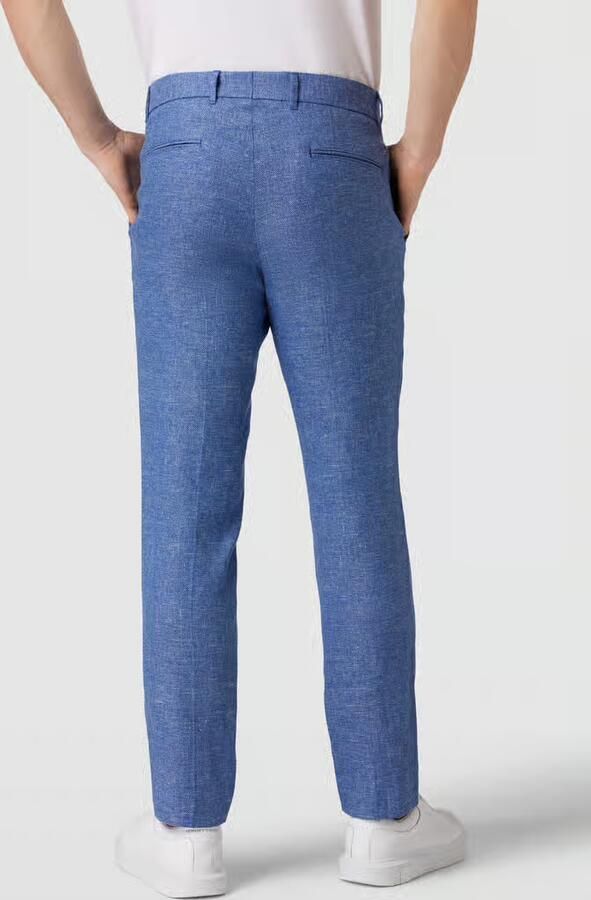 Boss Regular fit broek in gemêleerde look model 'Genius' - Foto 2