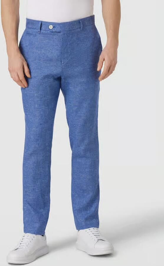 Boss Regular fit broek in gemêleerde look model 'Genius' - Foto 3