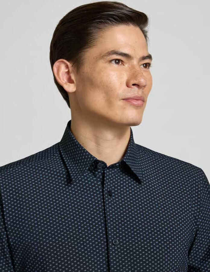 Boss regular fit vrijetijdsoverhemd met kentkraag model 'LIAM'