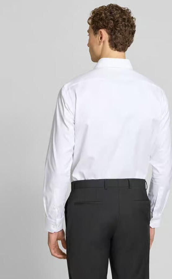 Boss Regular fit businesshemd van katoenmix model 'H-JOE-SPREAD' - Foto 4