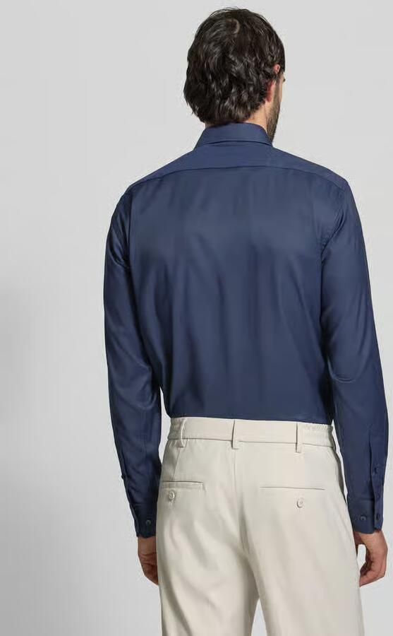 Boss Regular fit zakelijk overhemd van elastisch twill model 'P-JOE-KENT-C1-222' - Foto 3