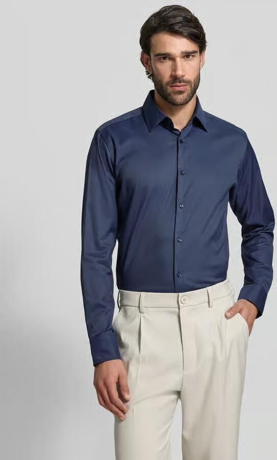 Boss Regular fit zakelijk overhemd van elastisch twill model 'P-JOE-KENT-C1-222' - Foto 4