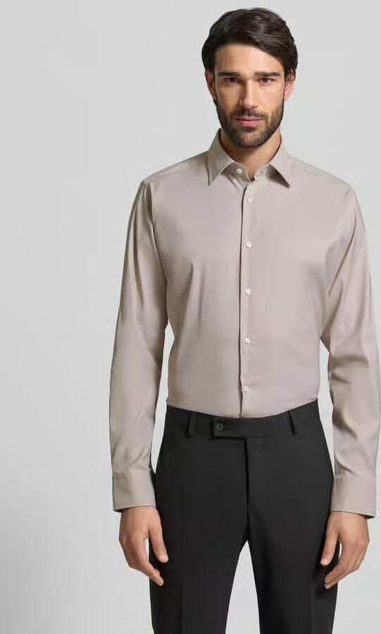 Boss Regular fit zakelijk overhemd van elastisch twill model 'P-JOE-KENT-C1-222' - Foto 4