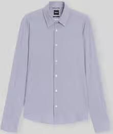 Boss regular fit businessoverhemden van stretch-jersey