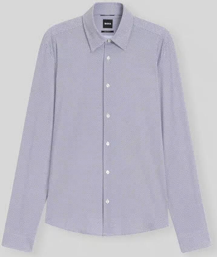 Boss regular fit businessoverhemden van stretch-jersey - Foto 2