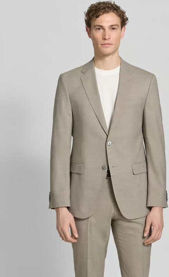 Boss Regular fit colbert met scheerwol model 'JASPER' - Foto 4