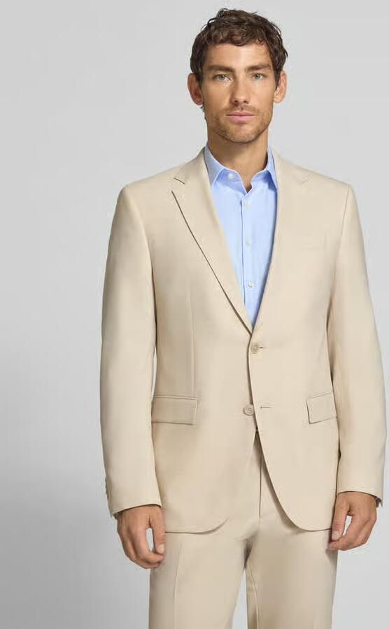 Boss regular fit colbert met scheerwol model 'Jasper' - Foto 3