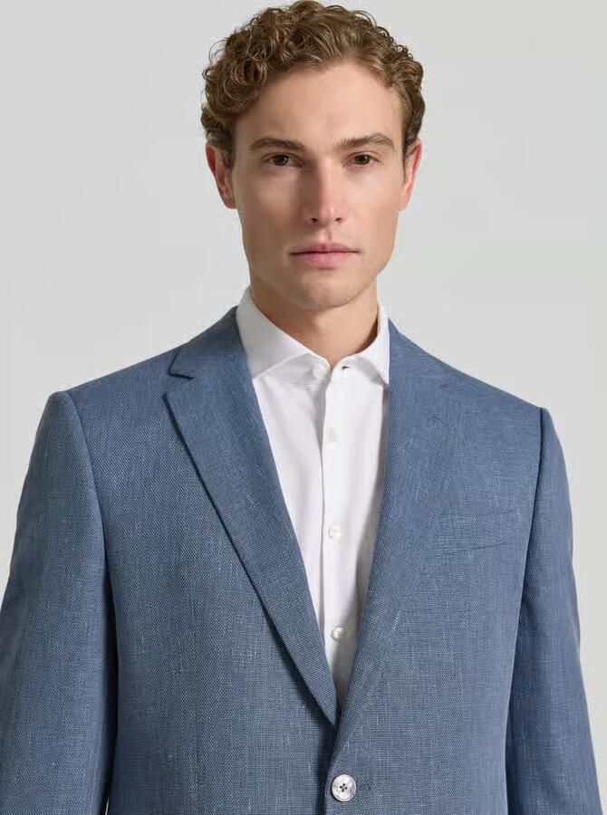 Boss regular fit colbert van linnenmix model 'JASPER'