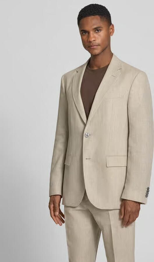 Boss regular fit colbert van linnenmix model 'JASPER' - Foto 3