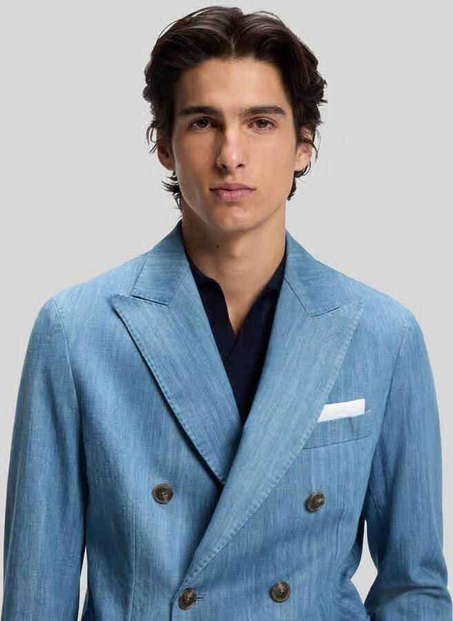 Boss regular fit colbert van puur katoen model 'C-HANRY'