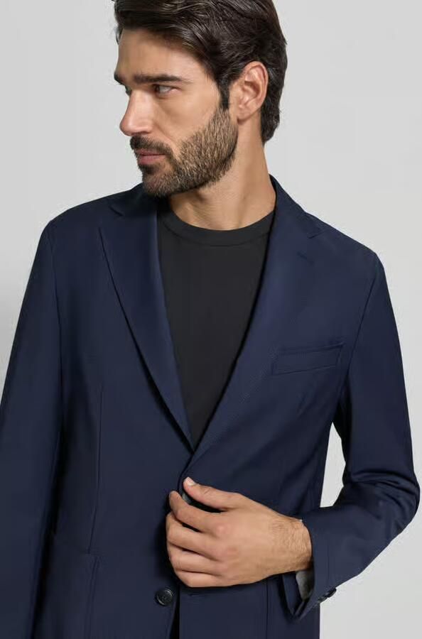 Boss Regular fit colbert van scheerwolmix model 'HANRY' - Foto 2