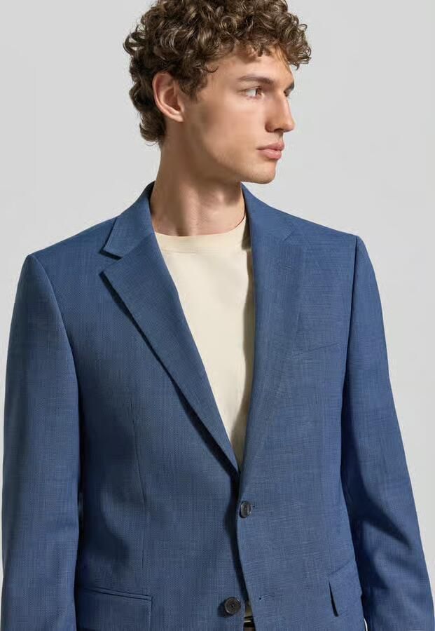 Boss Regular fit colbert van scheerwolmix model 'JASPER'