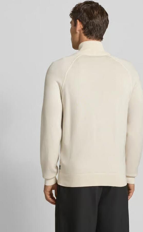 Boss Regular fit gebreid jack van mix van katoen en scheerwol model 'H-IDINO'