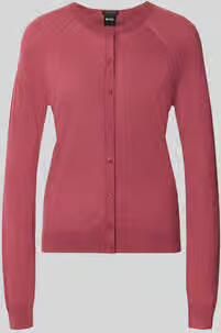Boss Regular fit gebreid jack van pure scheerwol model 'Fonami'