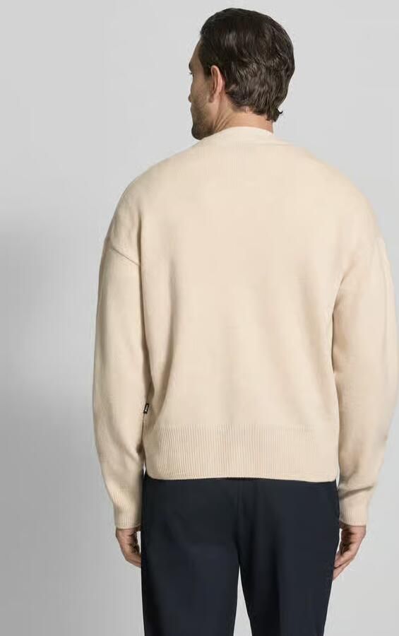 Boss Regular fit gebreid jack van zuivere scheerwol Model 'C-UCONE'