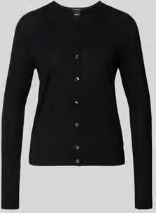 Boss Regular fit gebreid jack van zuivere scheerwol model 'FONAMI'