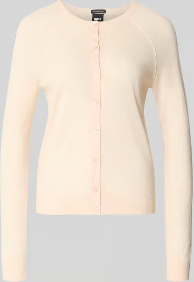 Boss Regular fit gebreid jack van zuivere scheerwol model 'FONAMI'