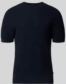 Boss regular fit gebreid shirt van zuiver katoen model 'H-NILTON'
