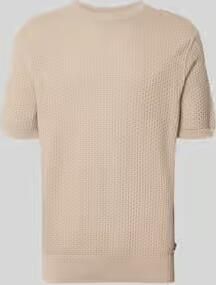 Boss regular fit gebreid shirt van zuiver katoen model 'H-NILTON'