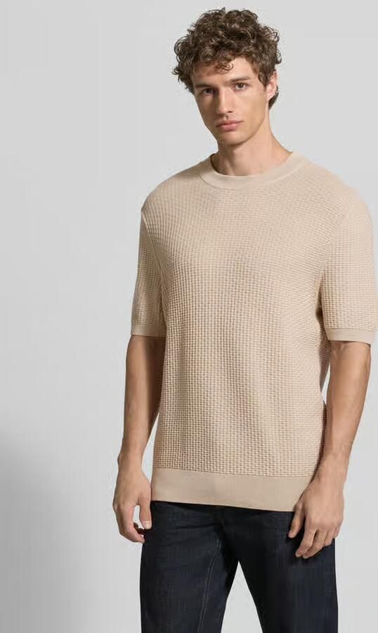 Boss regular fit gebreid shirt van zuiver katoen model 'H-NILTON' - Foto 3