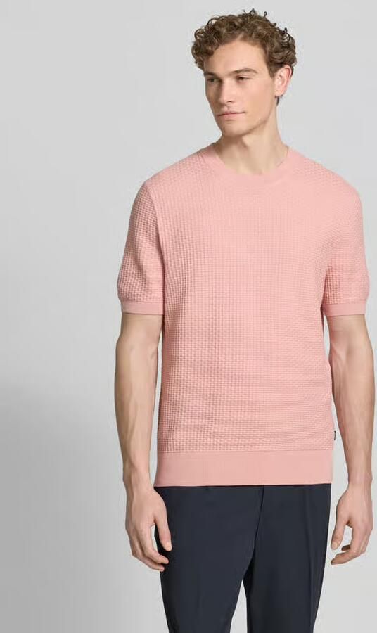 Boss regular fit gebreid shirt van zuiver katoen model 'H-NILTON' - Foto 4