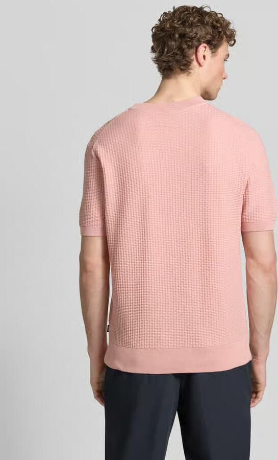 Boss regular fit gebreid shirt van zuiver katoen model 'H-NILTON'