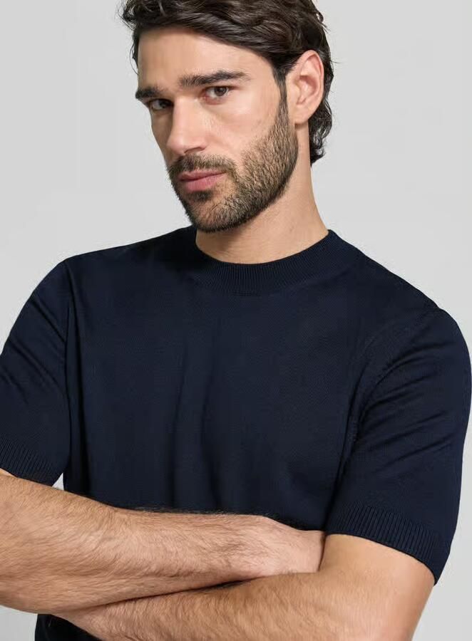 Boss Regular fit gebreid shirt van zuivere scheerwol model 'H-UMAURO' - Foto 2